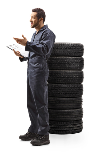 tyre guy; clipboard